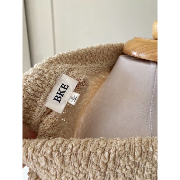 BKE Collared Cream Sweater Top Small - Picture 6 of 6